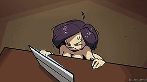 Bombshell Barista Redhead Takes Monster Cock In Pussy And Tits