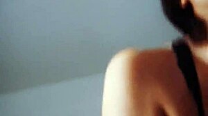 Stepsister rides cock cowgirl style expertly.