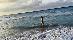 why pose naked on public beach?