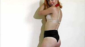 Juls Performs Slow Burlesque Yoga Routine