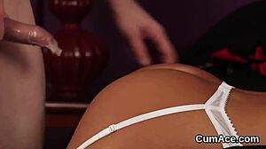 Does the kinky doll swallow all that jizz?