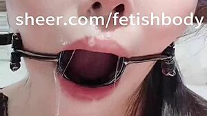 this extreme deepthroat blowjob is wild