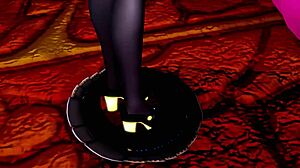 Intense Halloween Blowjob And Squirting In Vocaloid Hentai