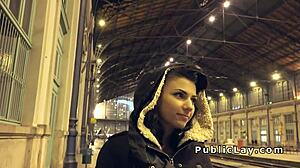 Hungarian hottie takes on massive cock in hardcore bang