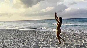 why pose naked on public beach?