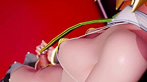 Intense Halloween Blowjob And Squirting In Vocaloid Hentai