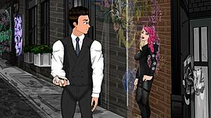 Busty secretary dominates with massive tits and ass play.