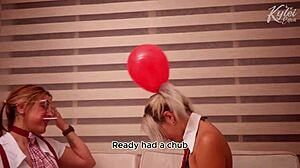 Want to see Kylei Ellish and Ann riding with balloons?