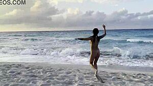 why pose naked on public beach?