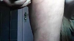 German Granny Fucks Cucumber in Solo Play