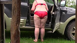 watching two mature lesbians film porn outdoors. their big asses and fetish play got me hooked!