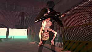 Dakota Skye, blonde teen, bangs hard for a ride in wild outdoor action!