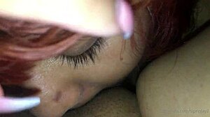 My FIRST TIME EATING PUSSY with ebony milf!