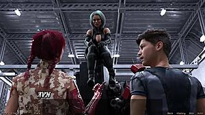 Stranded in space, checking out that cute robot girl 😍