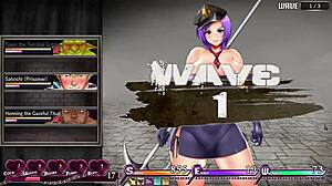 Karryn navigates prison level 2 in hentai anime, facing challenges