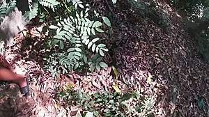 Safado Drags Putinha Into Woods For Big Ass Blowjob