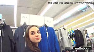 Czech Nympho Teased in Mall and Pounded POV