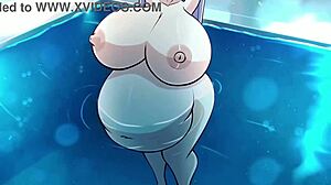 Anime girl engages in vore with her partner