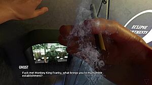 name88s triangle 01 - black haired babe teases before steamy action