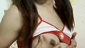 Rich Transvestite in Crossdressing Attire Indulges in Sensual Masturbation Session