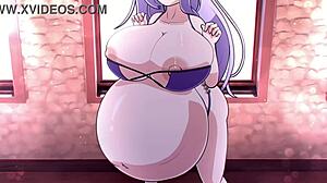 I love Camilla's hentai animation with big tits oral