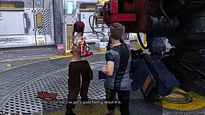 Stranded in space, checking out that cute robot girl 😍