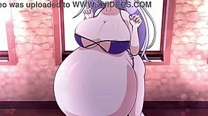 Anime girl engages in vore with her partner