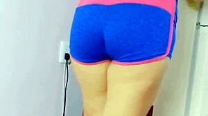 Young Latina Strips While Cleaning, Gets Taken Advantage Of in Real Homemade Anal!