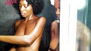 Pool and shower fun with GoddessJhay leads to an explosive orgasm - preview clip