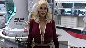 Stranded in space, checking out that cute robot girl 😍