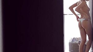 Passionate brunette massage turns into hot fucking with blowjob and licking