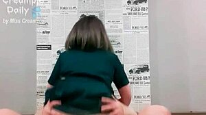 Thai Teen Student Rides for Creampie in Uniform