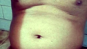 indian gay bottom takes own golden shower