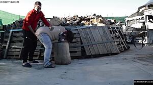 Classy babe in lingerie and stockings gets oral muff diving with cock sucking and pussy blowjob