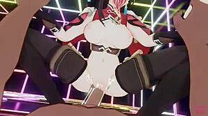 Masked Bitch Beidou Rides In Femdom Sex