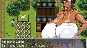 tanned girl natsuki hentai game ep 3 a naked bath feels so good after talking to the perverted villagers