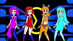 pacman ghost girls dance in three phases