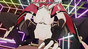 Masked Bitch Beidou Rides In Femdom Sex