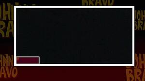 Johnny bravo boldly sucks monster cock in public outdoor scene