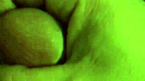 Detailed scene of a gay man masturbating to orgasm and cumming hard