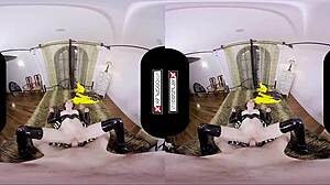 Batgirl Cosplay Slut Fucks Silly In Vr Goggles
