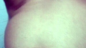 indian gay bottom takes own golden shower