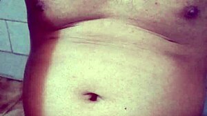 indian gay bottom takes own golden shower