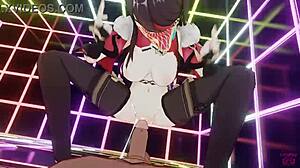 Masked Bitch Beidou Rides In Femdom Sex