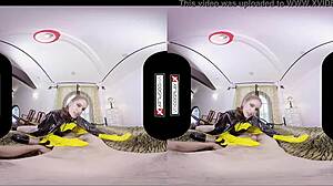 Batgirl Cosplay Slut Fucks Silly In Vr Goggles