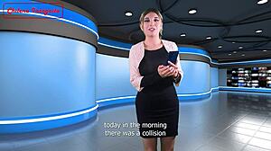 Bromista Shoots Intense Cumshot on Reporter's Face Live