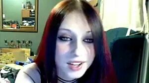 miss liz vicious rocks big pink dildo on cam! 😈