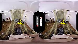 Batgirl Cosplay Slut Fucks Silly In Vr Goggles