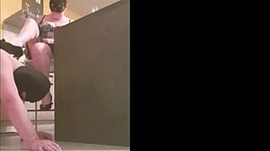 maîtresse totally owns her submissive slave today