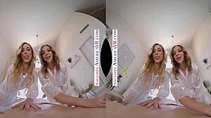 first time at massage parlor with hot blondes aiden and tiffany?!